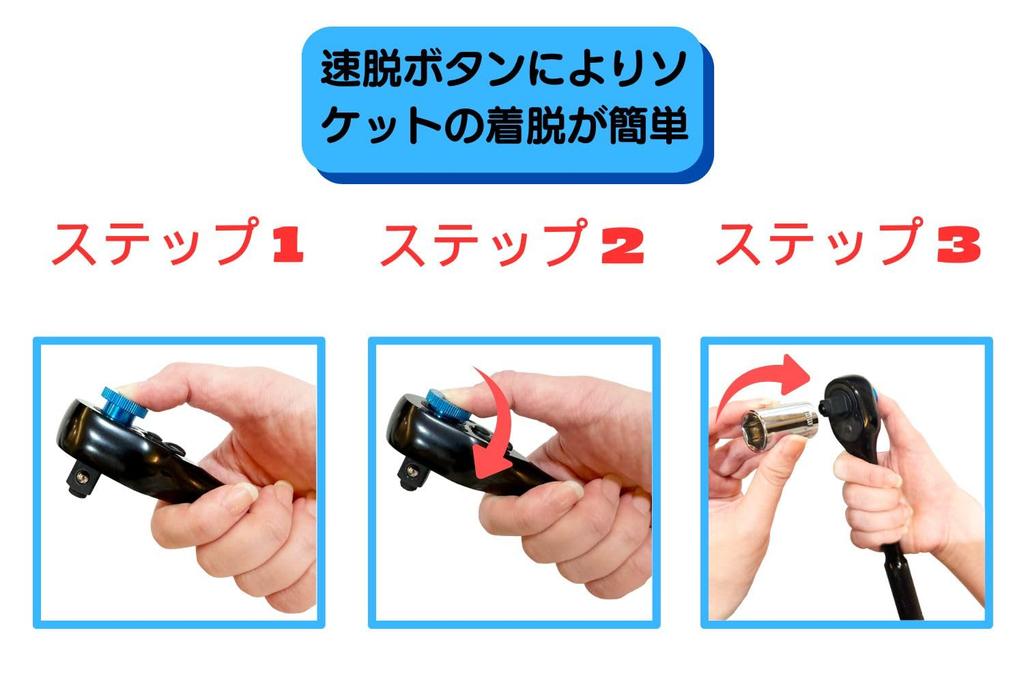 FUSHEN Swivel LED Ratchet Battery 72 Easy Chrome Vanadium Steel 12.7mm (1/2") Drive, Head, Light, Wrench, Included, Teeth, Non-Slip Handle,