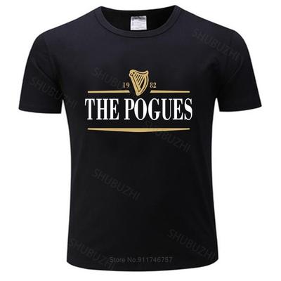 Summer Unisexs Tshirt Unisex Black Tshirt The Pogues T Shirt Irish Punk Rock Anarchy Cotton Tshirt Unisex Tshirt Teenagers Cool Tops
