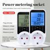 Compactly Wattage Tester Socket Power Meter Builts In Overloads Alerts Electricity Consumption Analyzers 0-3680W Ranges