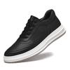 Stylish Men's Spring & Autumn White Sneakers: Versatile, Fashionable, and Comfortable with Thick Sole