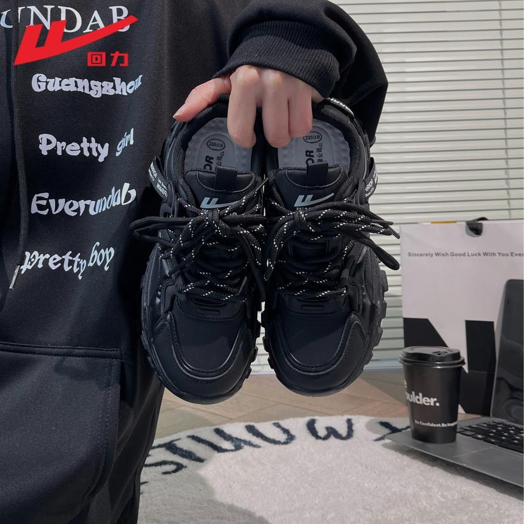 Dad shoes new popular autumn and winter velvet warm little white shoes platform sports shoes T