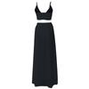 Women Sexy Suit  High Split Print Suspender Two Piece  Camisole Skirt Suit