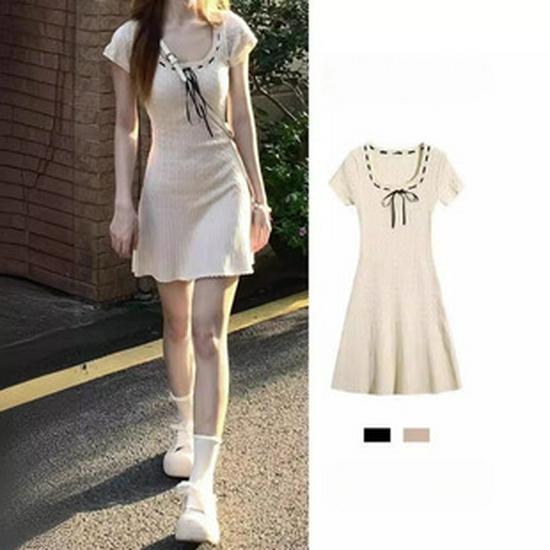 Two-Way French Puff Sleeve Off-Shoulder Summer Dress