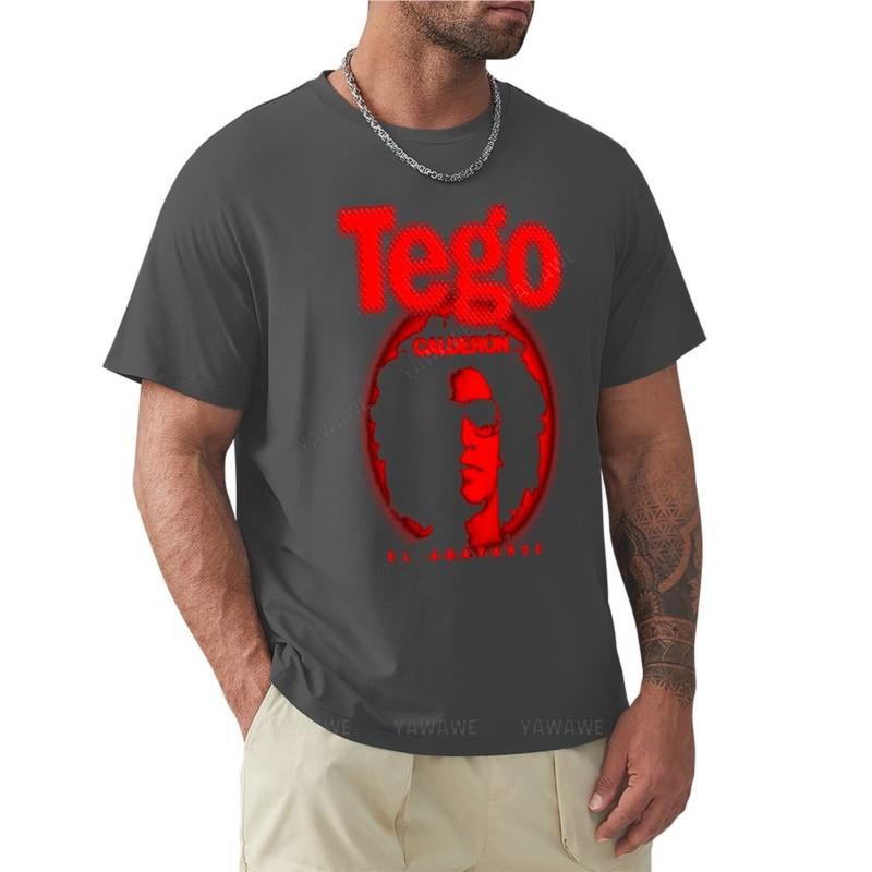 

black tshirt men Tego Calderon T-Shirt new edition t shirt plain t-shirt mens plain t shirts cotton mens t-shirts 4XL