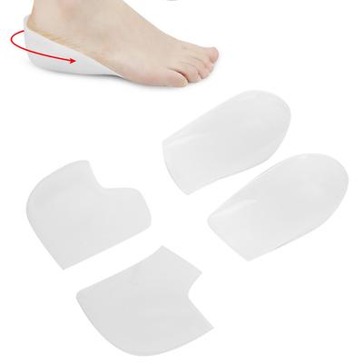 Height Lifting Heel Pad Increase Socks Foot Insole Cushion Taller Insert With Heel Cover
