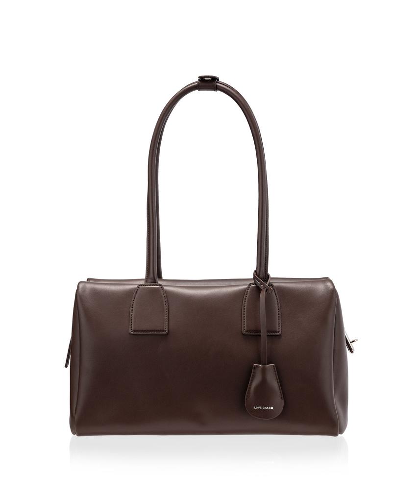 Lovecharm Linea Boston Bag_Large_Chocolate Brown