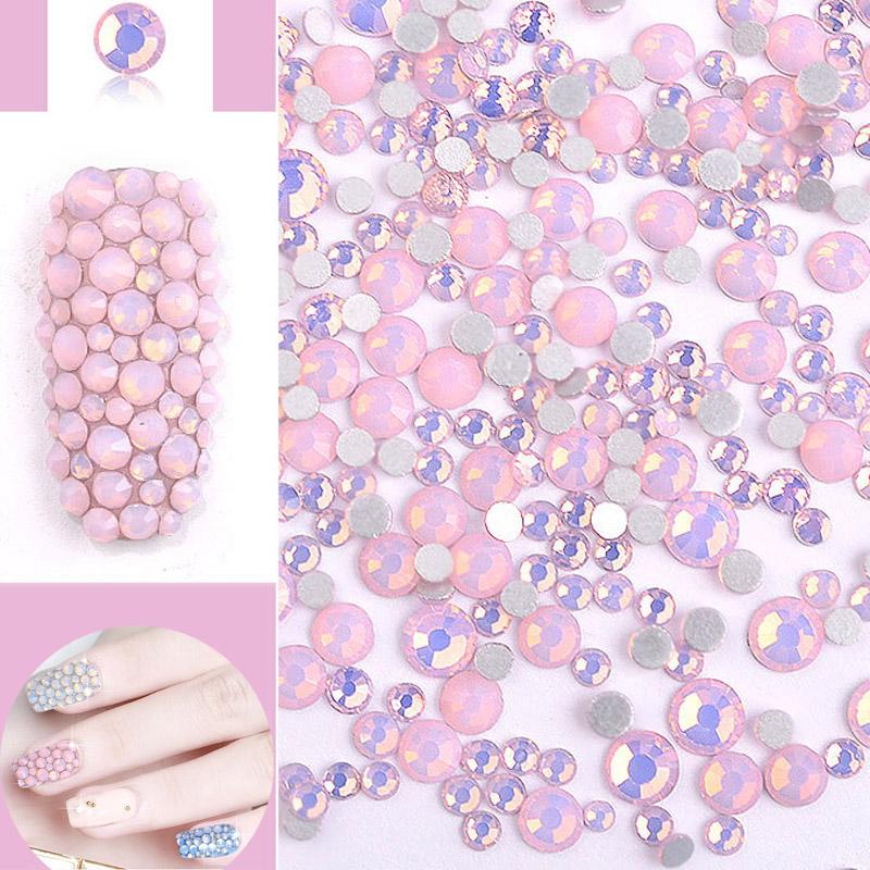 350 STÜCKE Nail Art Flache Nägel Schnee Protein Glas Kristall Farbe Diamant Zubehör Nagelanhänger 3D Nail Art Nageldeko Glitzer DIY Edelsteine