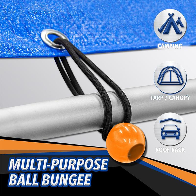 32 Piece Bungee Cords Assortment Jar Includes 10" 18" 24" 32" 40" Bungee Cord With Hooks