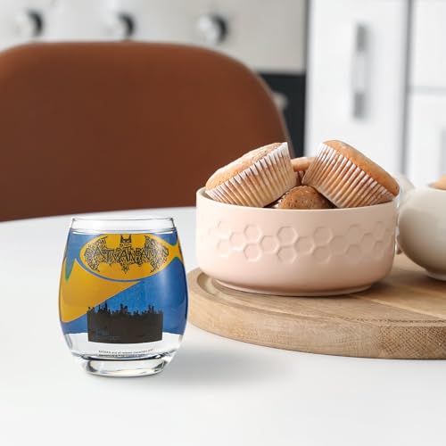 DC Comics "Batman" 3D Glass Cup, Approx. 330ml, Bat Signal, SAN3682-3
