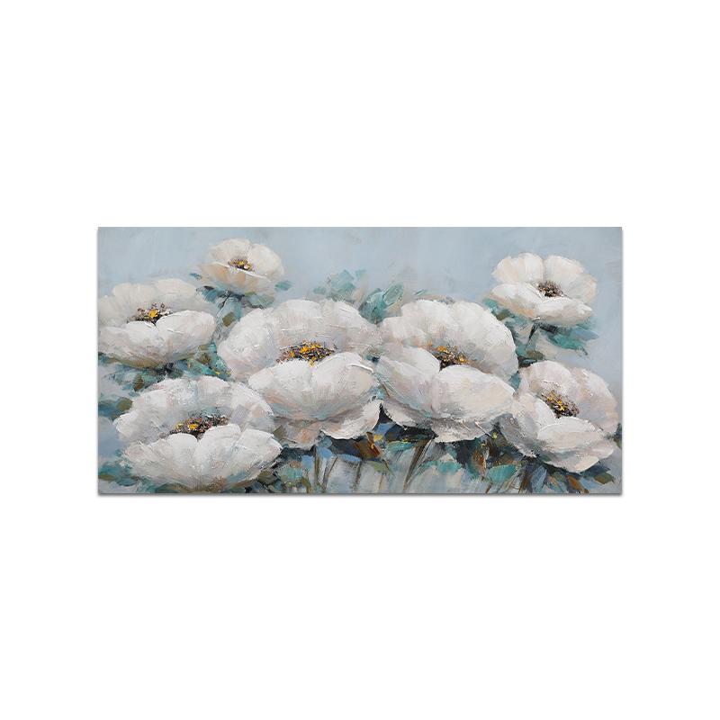 2022 Original White Elegant Rose Peony Art Canvas Painting Nordic Flower Posters And Prints Wall Pictures For Living Room Decor