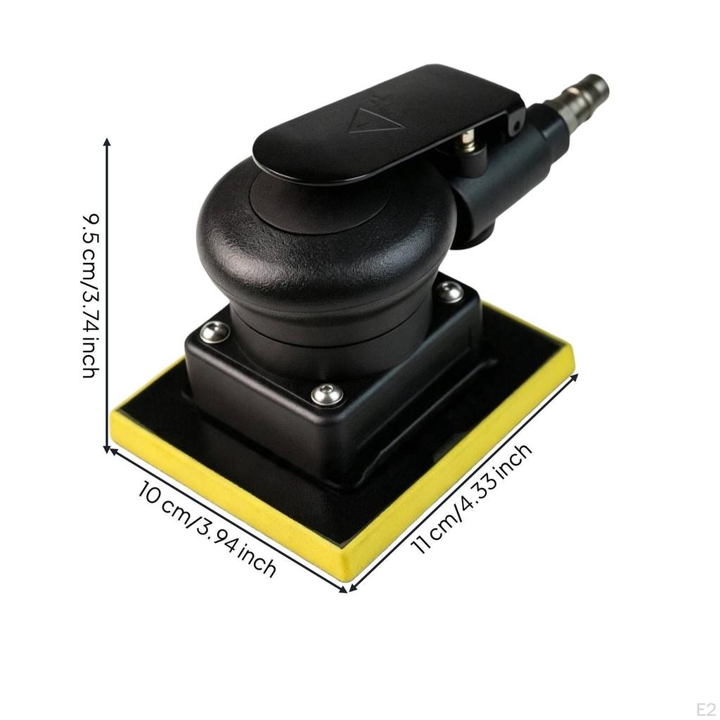 Air Square Sander Compact with Sandpaper Pad Powerful for Woodworkers