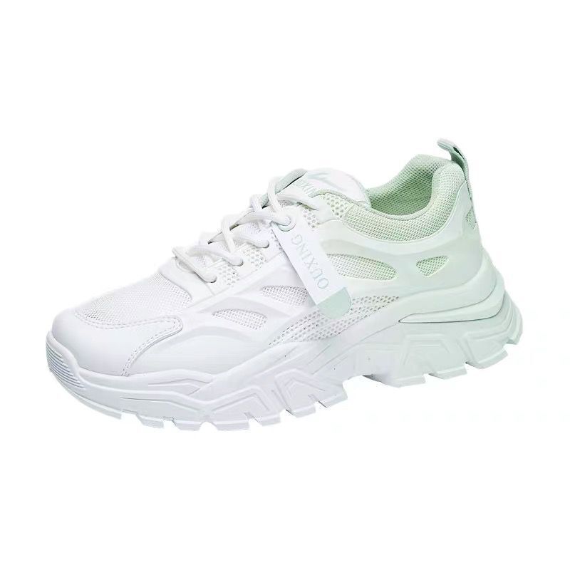 Autumn dad shoes new mesh breathable thick sole heightening casual sports shoes