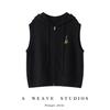 Women's Versatile Knit Hooded Vest Cardigan for Autumn/Winter