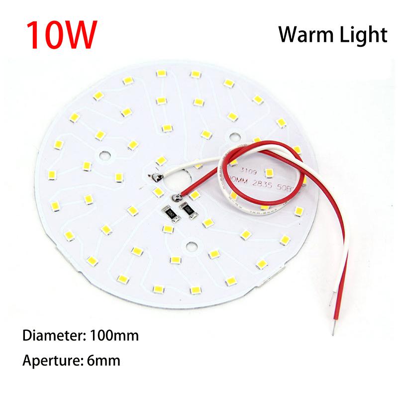 3pcs 5V 3W 5w 10w 30w LED Chip Bead Yellow Warm White Lamp Night Lights Wire Board Bulb Round Transformation Source 32MM 50mm 14mm