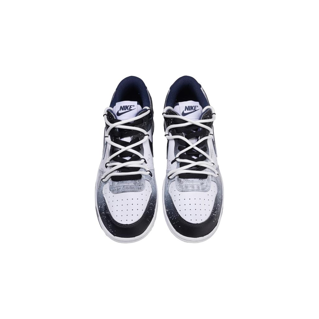 Nike Big Rebirth Cushioning, Wear Resistant Low top Skateboard Shoes Unisex Black White 355152-140(Team692-)