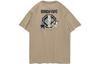 BADFIVE T Shirts Men's Khaki Crew Neck Moderate Straight Fit AHSQ907-2