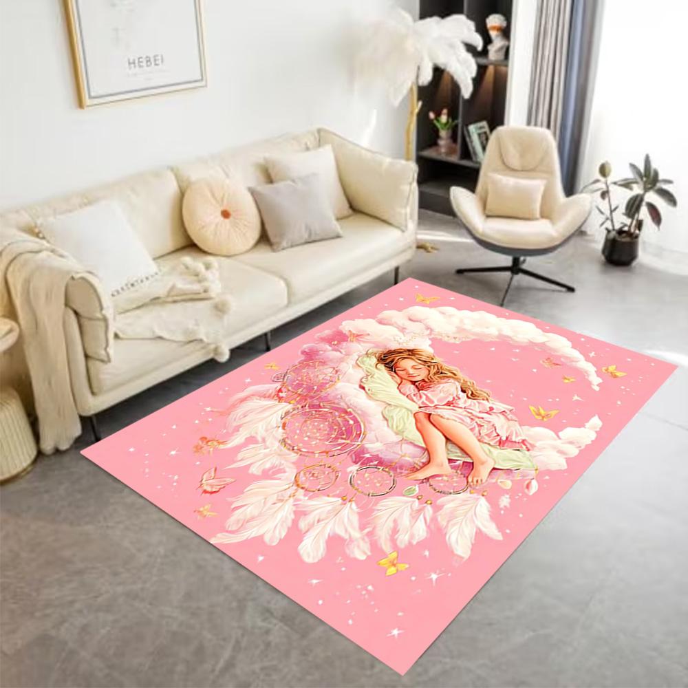 1pc Amazing Beautiful Home Carpet Non Slip Design for Bedroom Gift