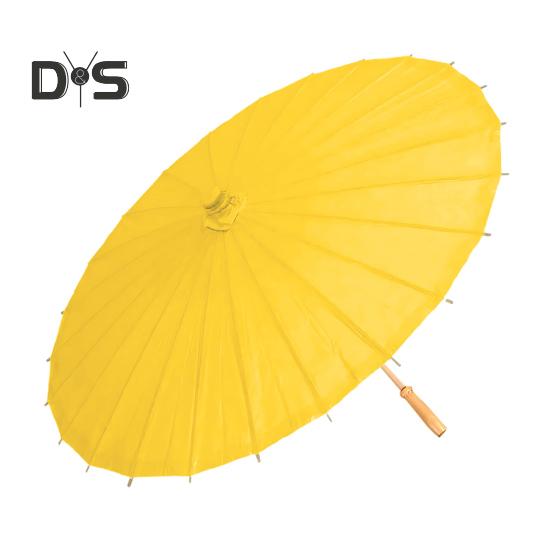 20/30/40/60/85CM Colorful Paper Umbrella Chinese Style DIY Crafts Decorative Oil-paper Painting Umbrella Bamboo Handle Oriental Parasol Party Favors