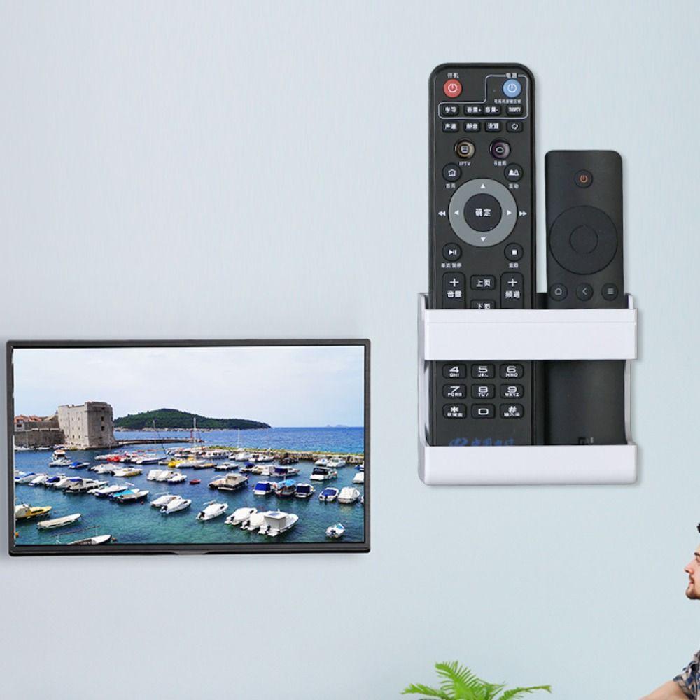 Plastics Remote Control Holder with Adhesive Mobile Phone Holder Living Room
