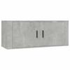 8 piece TV cabinet set concrete grey particleboard