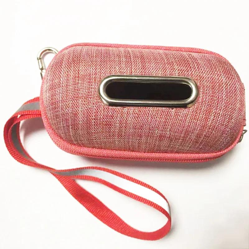 Portable Garbage Box for Cleaning Puppy Waste, Dog Poop Bag Dispenser and Pick - Up Bags Holder with Rope