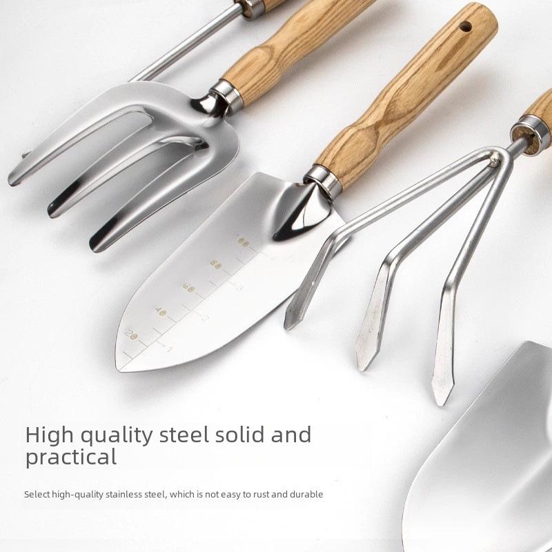 In Stock: Stainless Steel Garden Shovel for Planting and Outdoor Use, Ideal for Cauliflower and Other Vegetables.