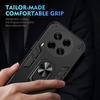 KEYSION Stoßfeste Armor-Hülle für TECNO Camon 30 4G 5G Silikon+PC Kameraschutz Ringständer Handyhülle für Camon 30 Pro 5G