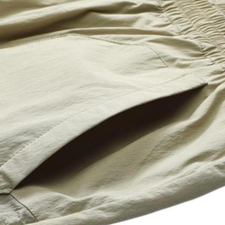 FILA FUSION White Mountaineering Collaboration Spliced Letter Logo Long Pants Knitted Sports Pants Men bottoms Cappuccino Khaki T11M237813F-LK