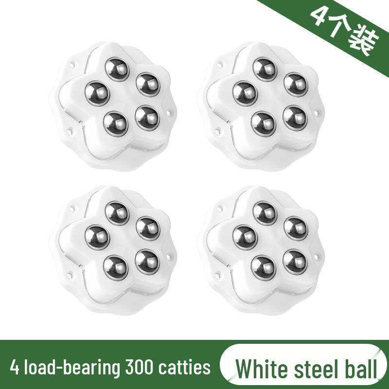 Silent Adhesive Caster: Three-Ball & Five-Ball Roller Wheel for Mobile Furniture