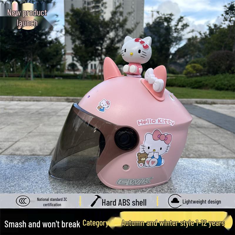 3C-zertifizierter Kinderhelm mit Cartoon-Motiven für alle Jahreszeiten – warm und sicher