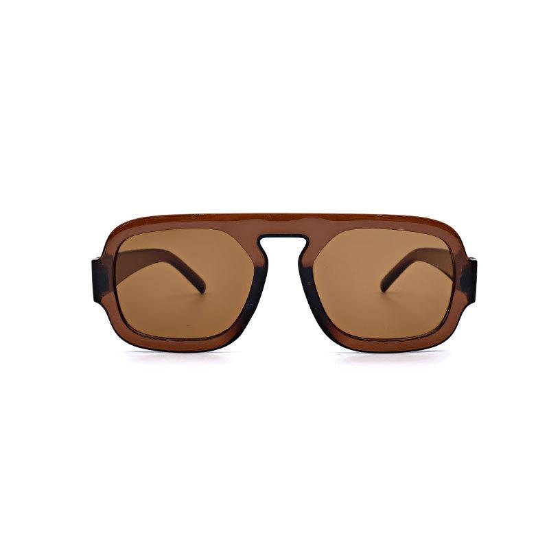 New single beam square frame sunglasses large frame fashion personality trend sunglasses multi-color versatile sunscreen sunglasses