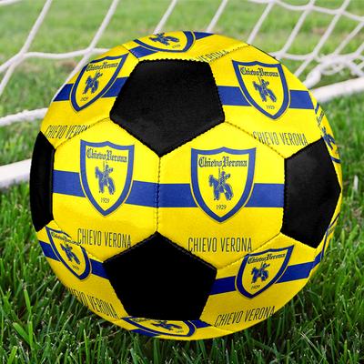 SIZE 5 Hellas Verona FC Soccer Ball Colorful All Ages Machine Stitched PVC Competition Ready Durable High-Bounce