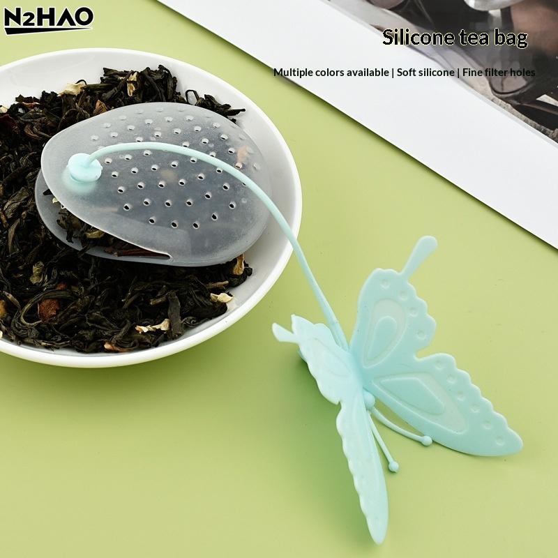 Butterfly Tea Bags Strainers Silicone Filter Infuser Silica Cute Teabags For Tea Tea Strainer Tea Diffuser Infusor Kitchen Tools