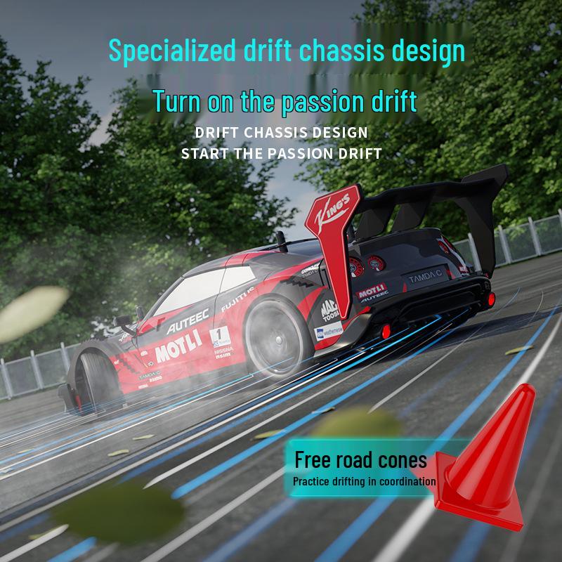 4WD High-Speed Remote Control Drift Car - Rechargeable Children's Racing GTR