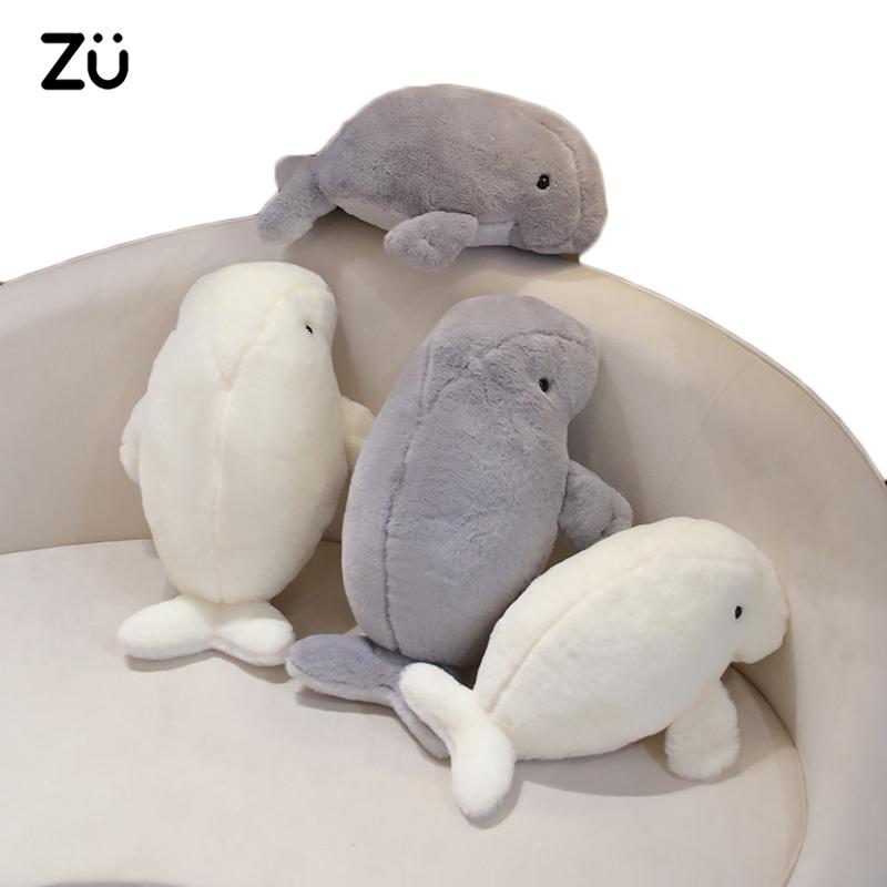 40/50Cm Manatee Plush Deep Cow Plushie Figures Simulated Padded Deep Critters Dugong Huggable Toys Children Instructive Surprises