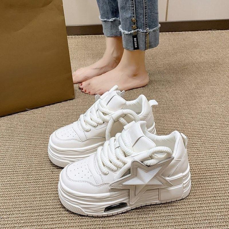 Pantofi noi cu platformă înaltă cu cap mare pentru femei, pantofi sport casual populari