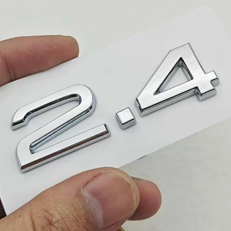 2026 3D ABS Car Letters Logo 2.4 3.6 3.8 4.2 TDI Sticker Rear Trunk Emblem Badge For 4UYUE A3 A4 A5 A6 A7 A8 Q3 Q5 Q7 Q8 Accessroies