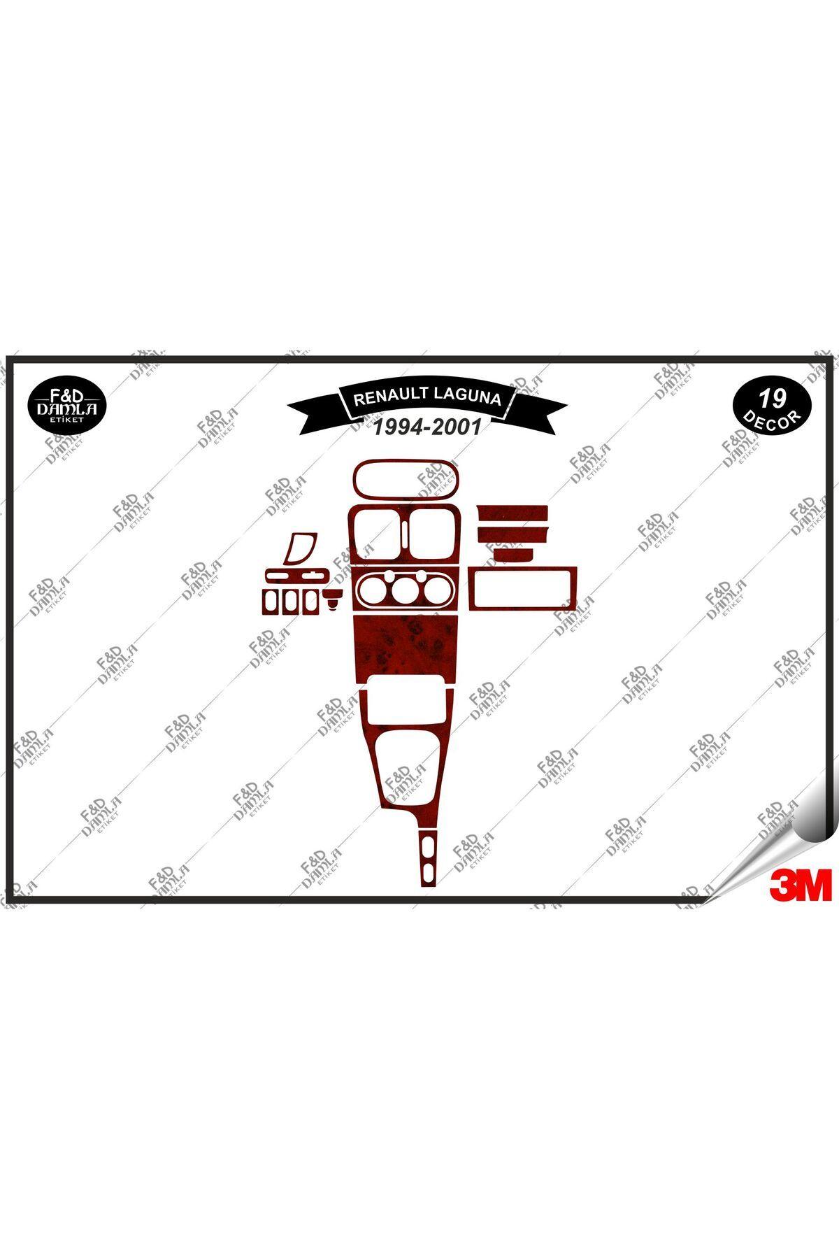 

Renault Laguna 1994- 2001 Torpido Konsol Trim Göğüs Maun Kaplama Set 19 Parça Maun