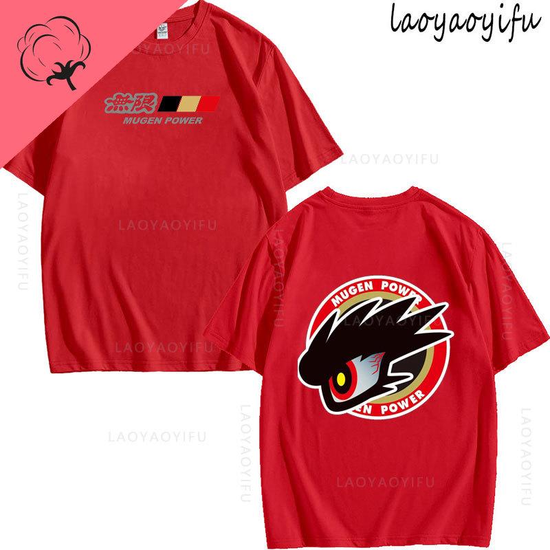 JDM Modified Car MUGEN POWER Theme 100Cotton Summer TShirt Printed Fashion Mens Womens Fashion High Quality Oneck Casual