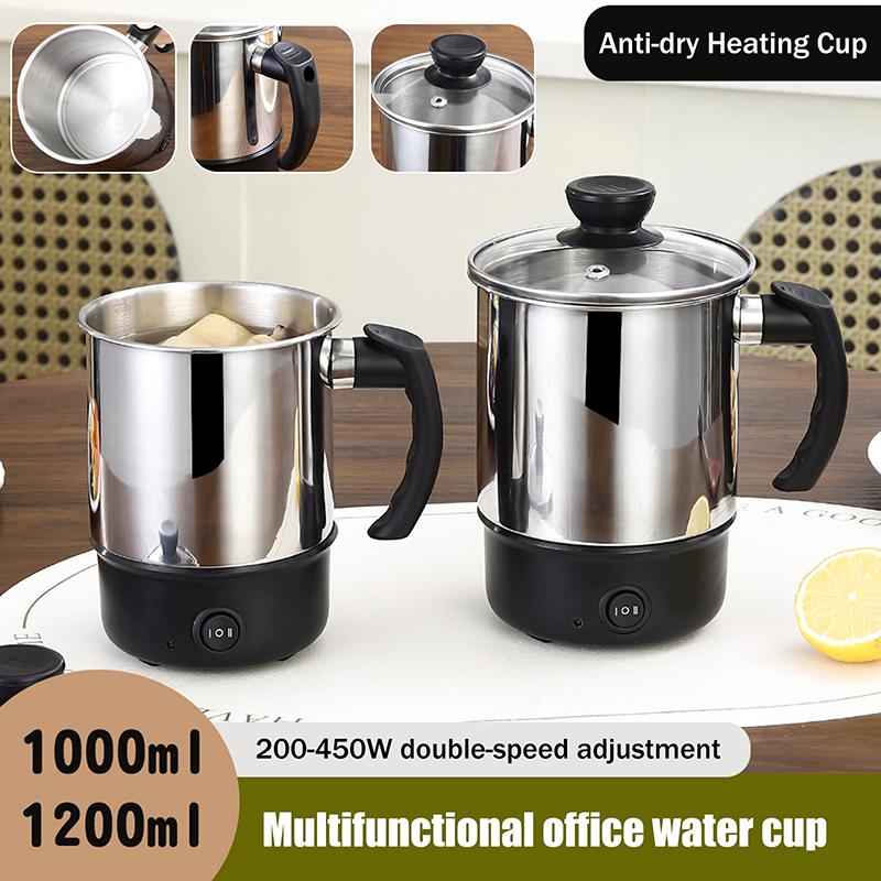 Mini Anti-Dry-Boil Electric Heating Cup 11/12/13/14Cm Portable Travel Electric Kettle Home Kettle Electric Cooker Kettle