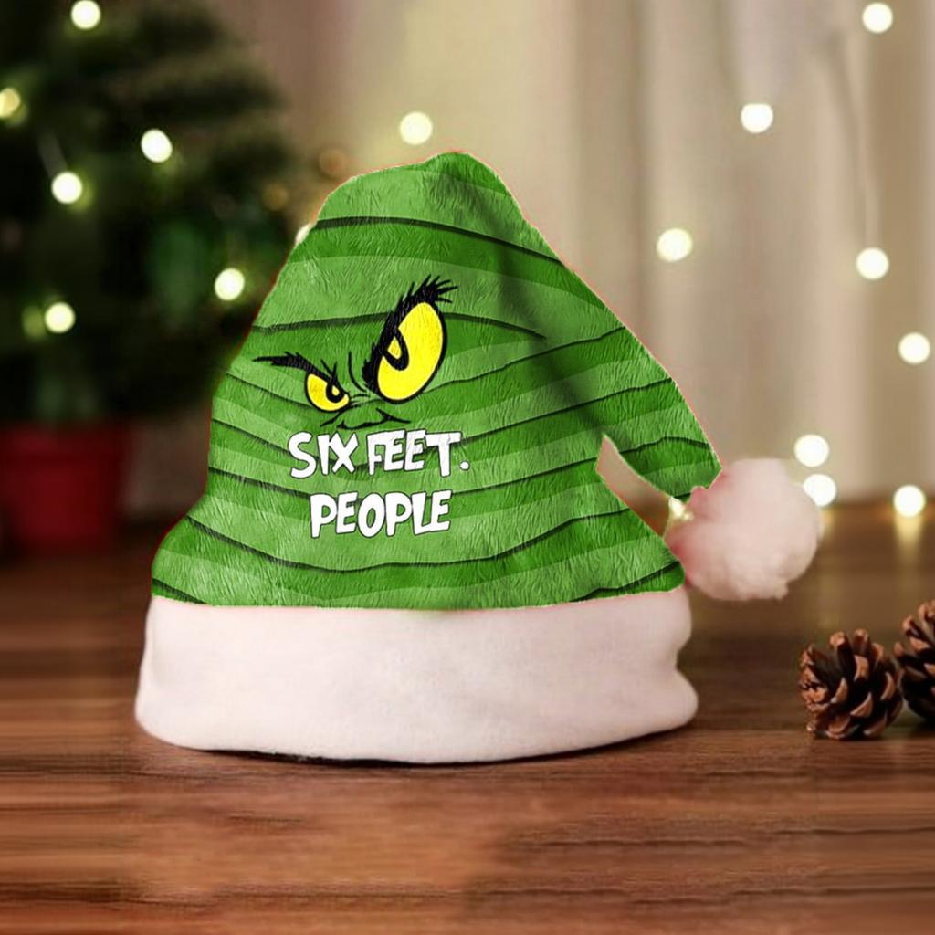Plüsch-Weihnachtsmannmütze für die Feierparty Winter-Kostümzubehör