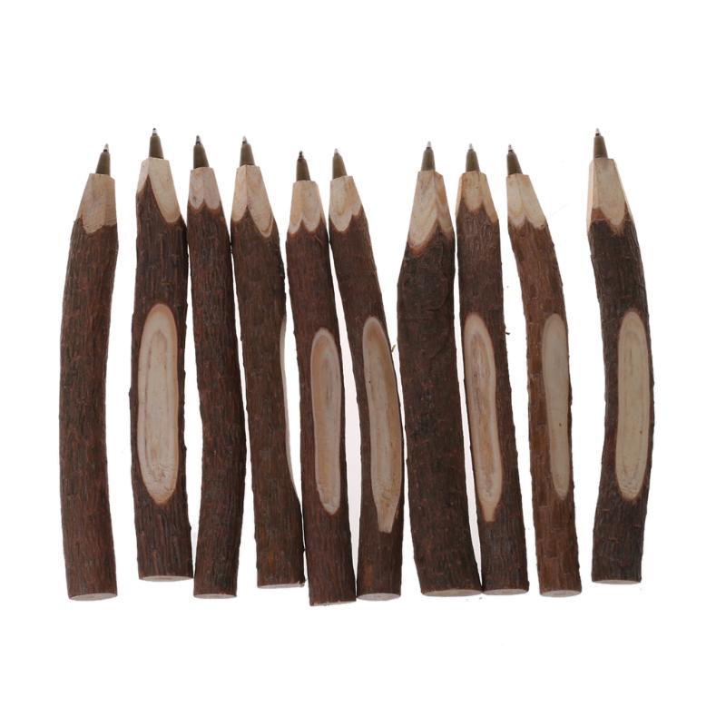 Creative Tree Wooden BallPoint Pen For Writing Office School Supplies Stationery