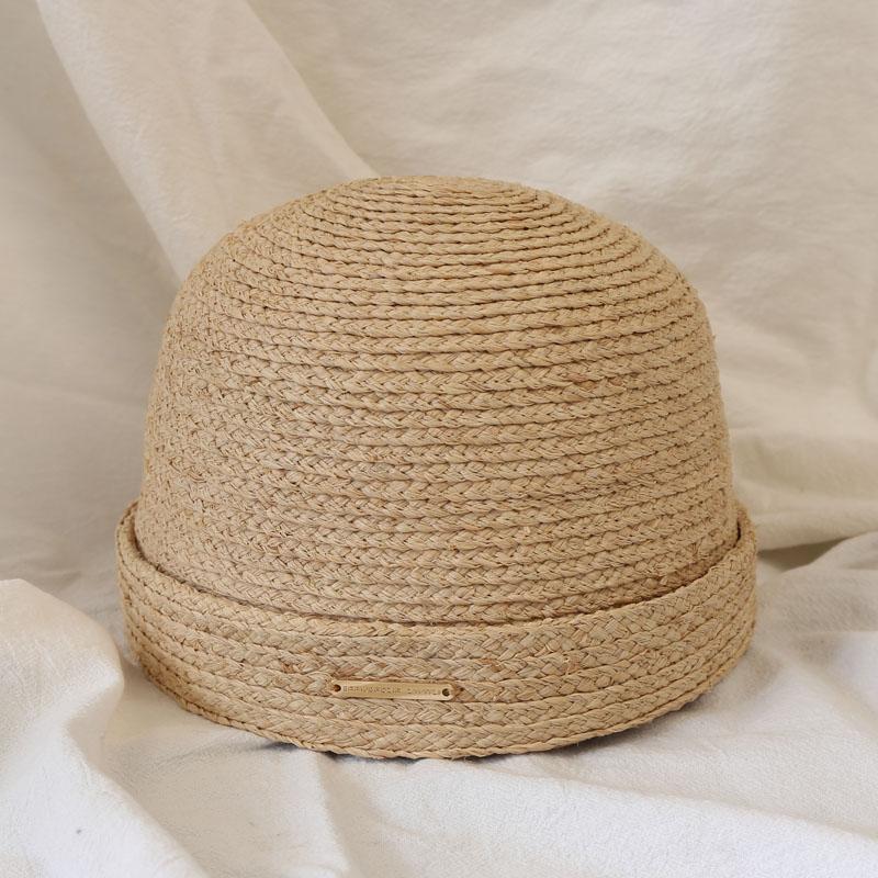 Summer 100% Raffia Straw Fedoras Hat Women Handcrafted Pillbox Hat Berets Retro Hostess Fashion Millinery Fascinator Sun Hats
