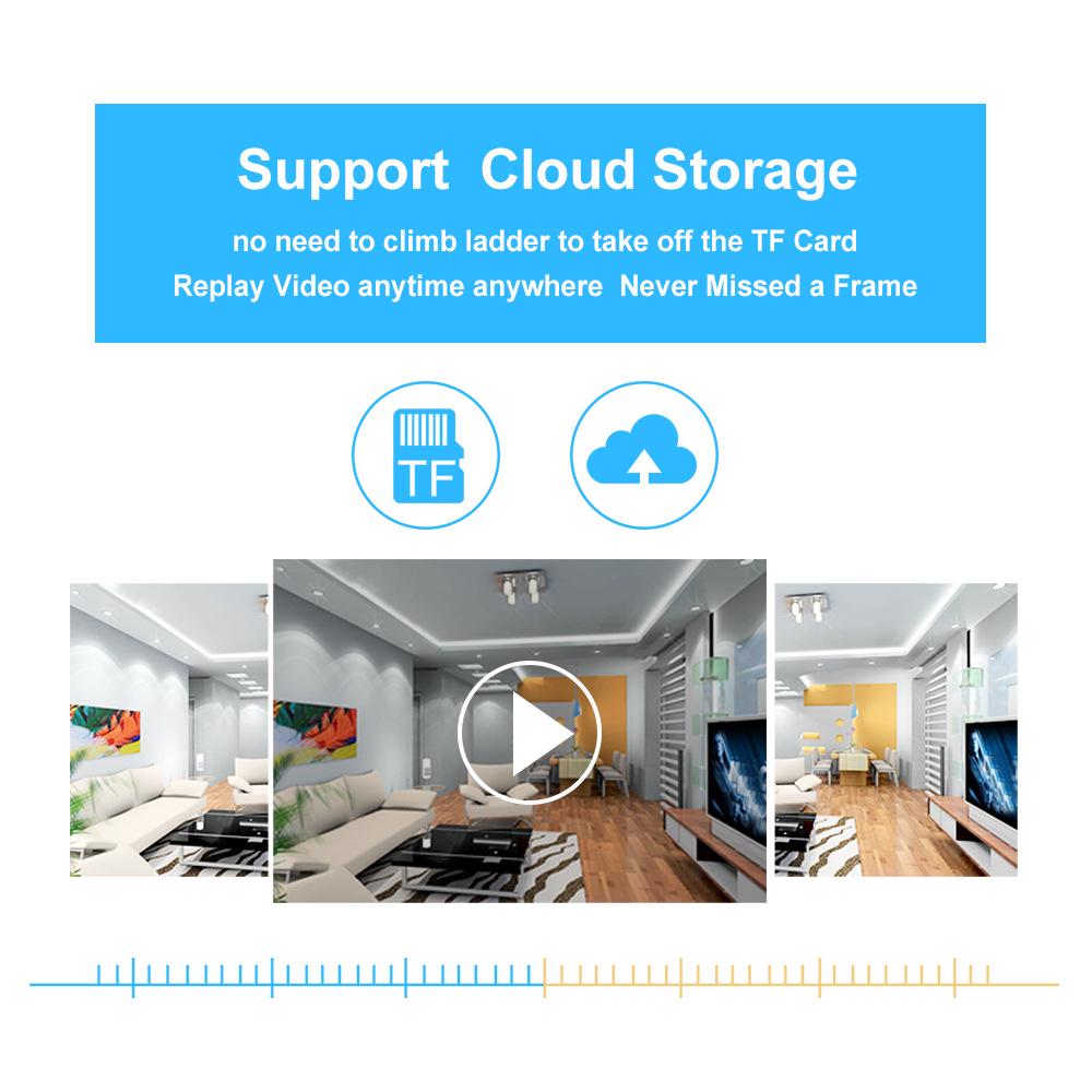 Smart Wireless Night Vision E27 Bulb Camera - HD Monitoring