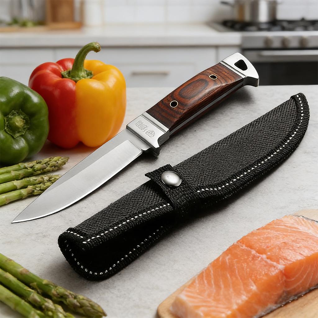 Stainless Steel Kitchen Boning Knife Butcher Knife Kitchen Knife Meat Cleaver Fruit Cooking Tools with Cover