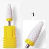Ceramic Nail Drill Bit Art Smooth Flat Top Rotary Manicure Pedicure 3/32" Shank