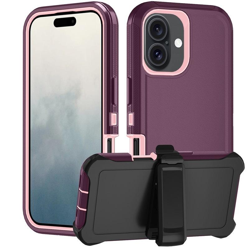 Shockproof Hybrid Case for iPhone 17/17 Air/17 Pro/17 Pro Max - Rotatable Kickstand & MagSafe | Anti-Slip TPU+PC Protection