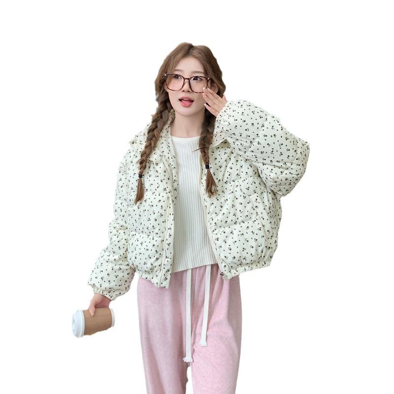 Padded Jacket Female Winter Student Short Small Thickened Loose Padded Jacket