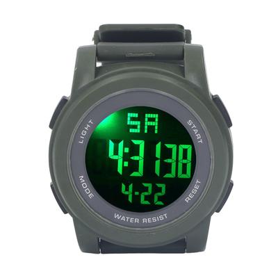 Digital Sports Watch Multifunctional Large Display Luminous 5Bar Waterproof Swimming Watch for