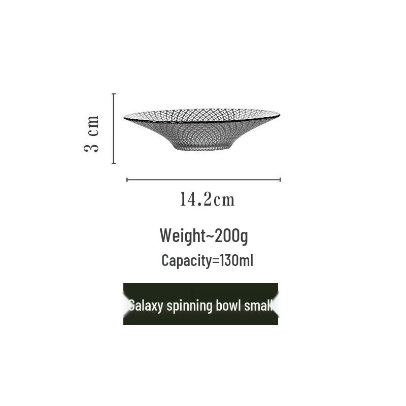 Abay Galaxy Glass Fruit Plate